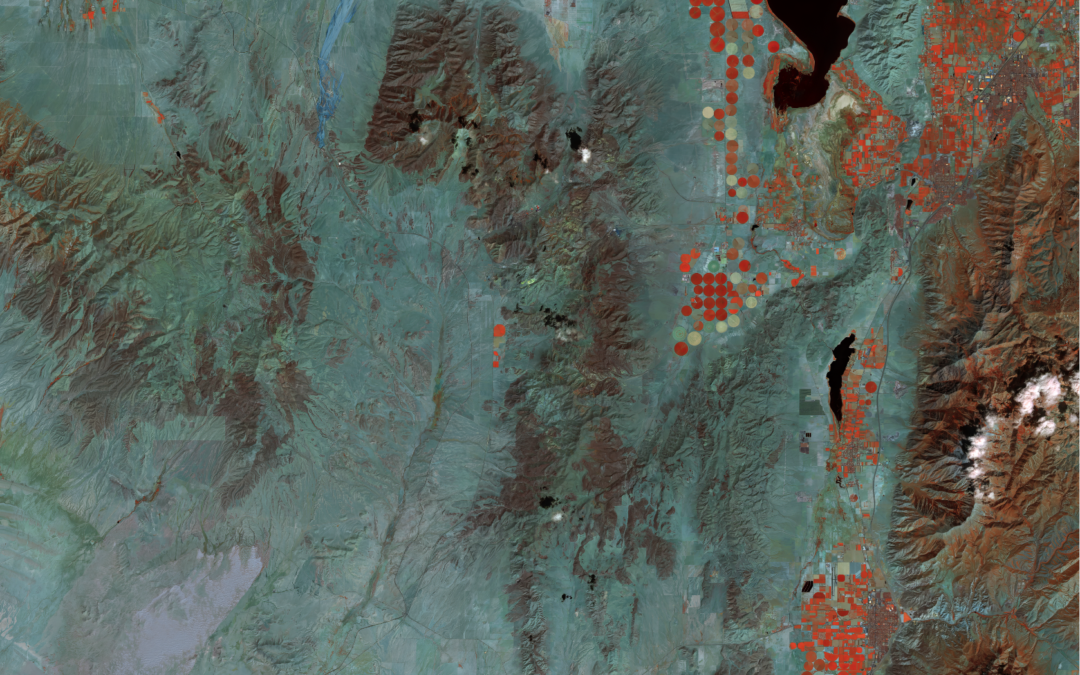 Figure 2 Overview of the Tintic Mining District using Landsat-8 imagery.